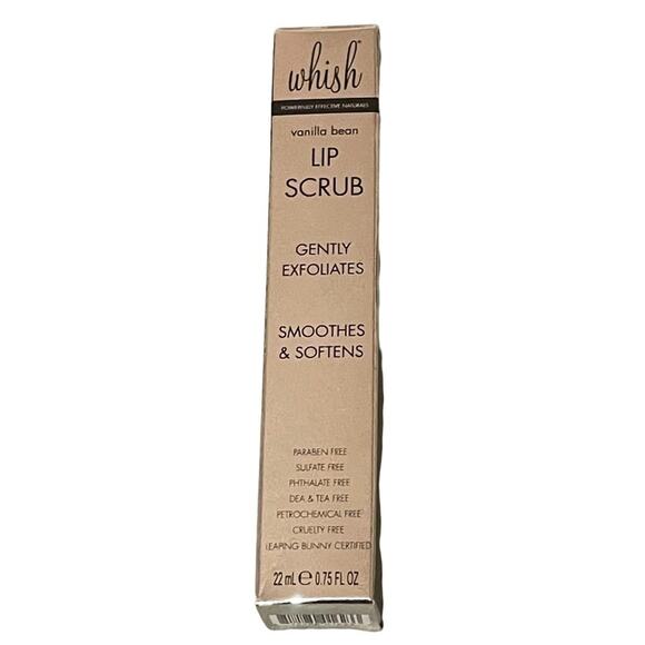 Whish Lip Scrub Vanilla Bean‎ .74 Oz  new in box - Picture 1 of 6